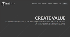 Desktop Screenshot of blackdoorcreative.com